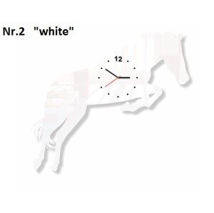 Ló nappali falióra Fehér