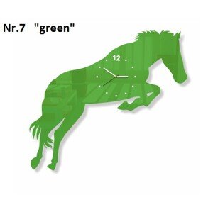 Ló nappali falióra Zöld
