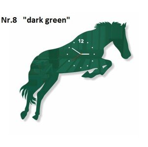 Ló nappali falióra Sötétzöld