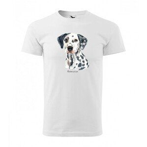 Divatos férfi póló a dalmát kutyafajta szerelmeseinek XL Fehér