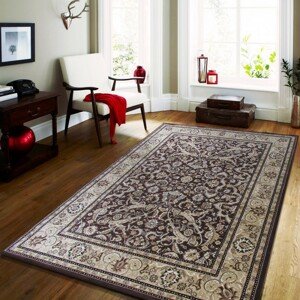 Barna vintage szőnyeg nappaliba Szélesség: 300 cm | Hossz: 400 cm