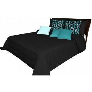 Fekete varrott ágytakaró Szélesség: 240 cm | Hossz: 260 cm