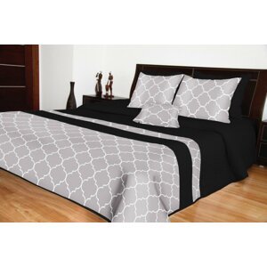 Fekete luxus ágytakarók Szélesség: 200 cm | Hossz: 220 cm