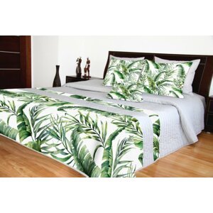 Steppelt luxus ágytakarók, Zöld levél mintával Szélesség: 200 cm | Hossz: 220 cm