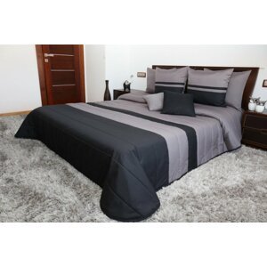 Steppelt szürke fekete ágytakarók Szélesség: 200 cm | Hossz: 220 cm