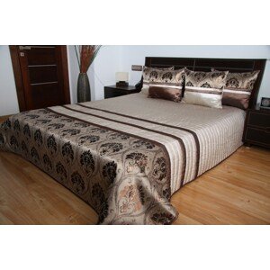 Luxus ágytakaró barna árnyalatokban, motívummal Szélesség: 200 cm | Hossz: 220 cm