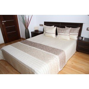Luxus ágytakaró világos bézs színben Szélesség: 260 cm | Hossz: 240 cm