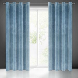 Gyönyörű kék monokróm függöny 140X250 cm