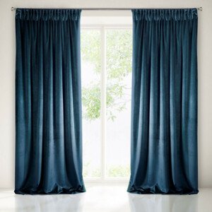 Gyönyörű monokróm függöny kék színben 140x270 cm