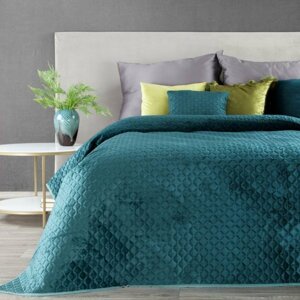 Mintás egyszínű ágytakaró türkiz ágyhoz Szélesség: 170 cm | Hossz: 210 cm