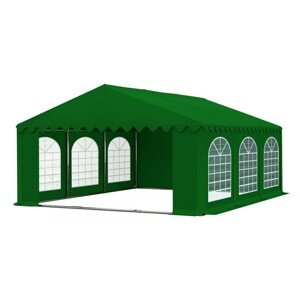 Minőségi zöld party sátor ablakokkal és szilárd konstrukcióval 5m x 8m