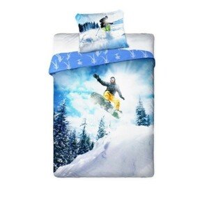 Gyermek ágynemű snowboard Szélesség: 160 cm | Hossz: 200 cm 1db 70x80 cm (ingyenes szabvány)