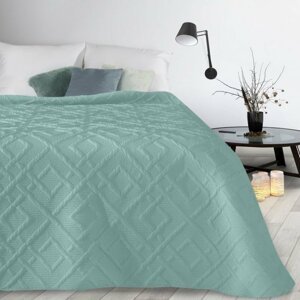 Modern ágytakaró türkiz színű mintával Szélesség: 220 cm Hossz: 240cm