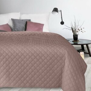 Rózsaszín ágytakaró divatos steppeléssel Szélesség: 170 cm | Hossz: 210 cm
