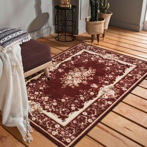 Gyönyörű rusztikus vörös szőnyeg Szélesség: 160 cm | Hossz: 220 cm