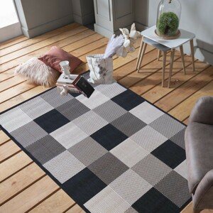 Design szőnyeg négyzet alakú mintával Szélesség: 133 cm | Hossz: 195 cm