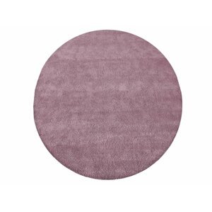 Modern kerek szőnyeg rózsaszínben 133X133