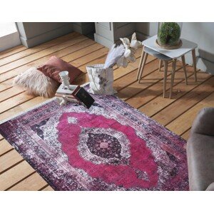 Rózsaszín keleti szőnyeg vintage stílusban Szélesség: 160 cm | Hossz: 230 cm