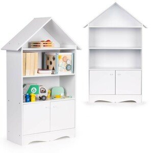 Ház alakú szekrény a gyermekjátékok számára Ecotoys