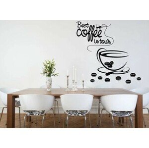 Falmatrica a BEST COFFEE IN TOWN szöveggel 50 x 100 cm